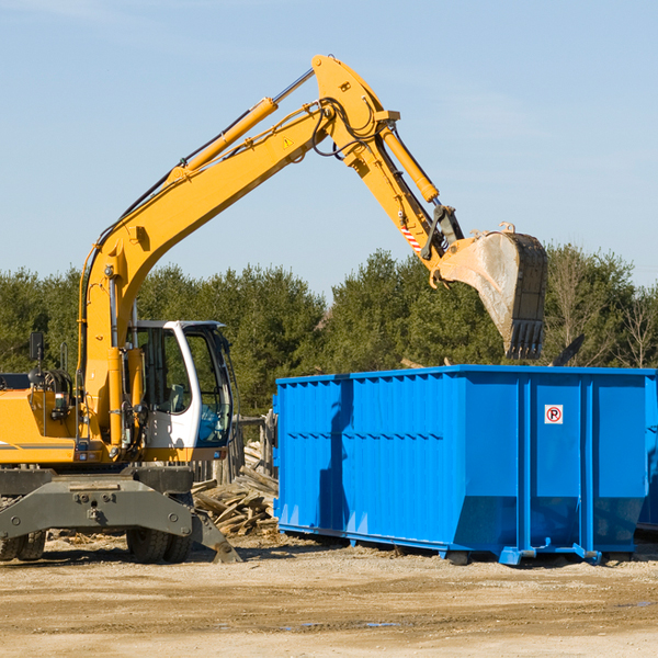 what happens if the residential dumpster is damaged or stolen during rental in Homeland